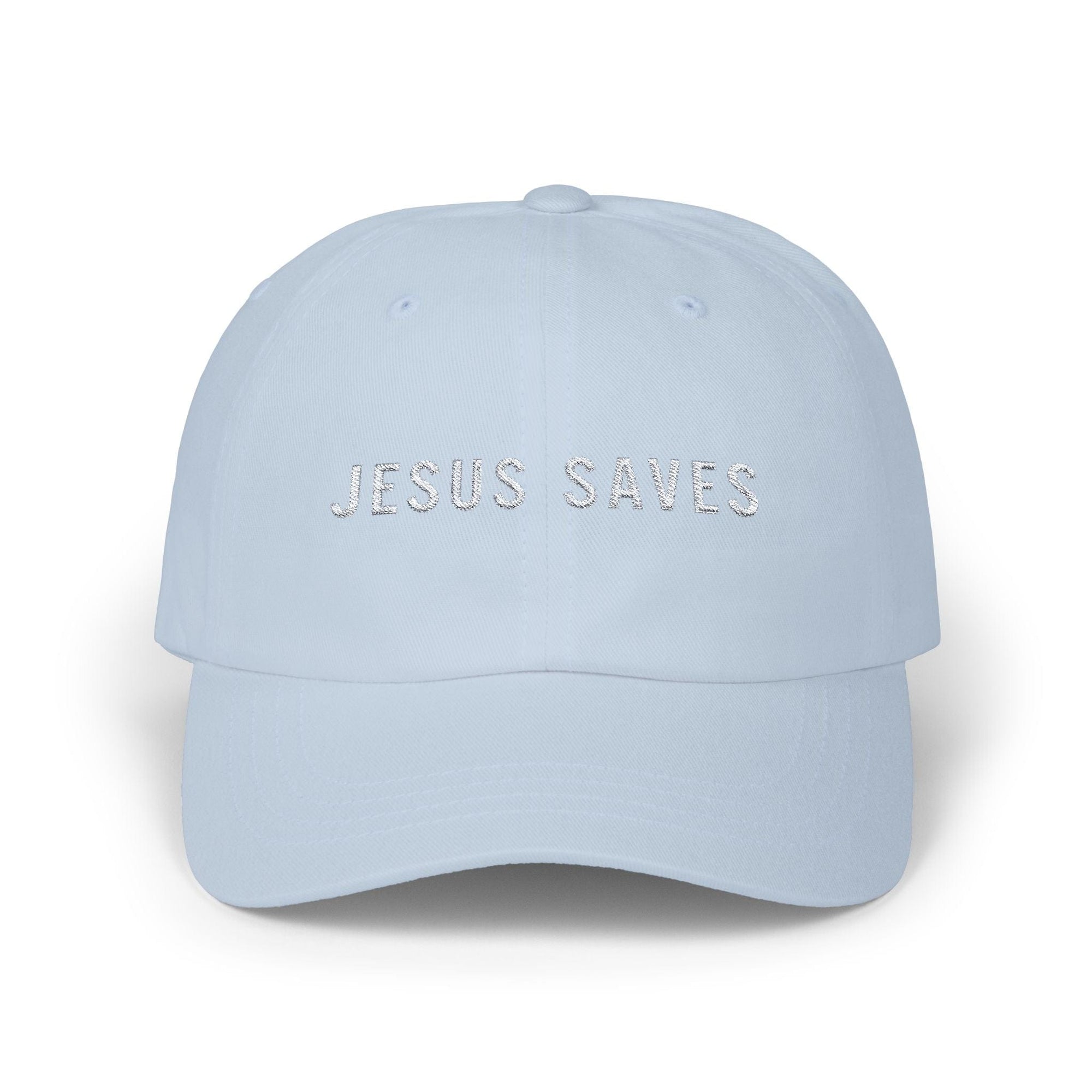 JESUS SAVES - Classic Dad Cap [Baby Blue]