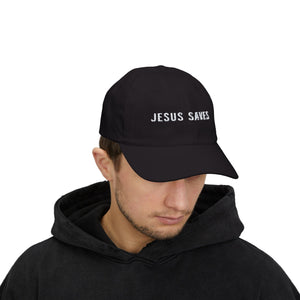 JESUS SAVES - Classic Dad Cap [Black]