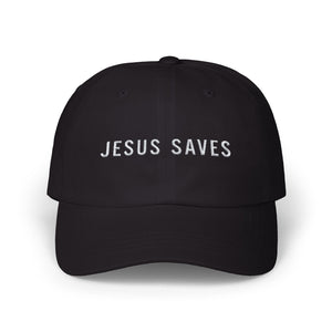 JESUS SAVES - Classic Dad Cap [Black]