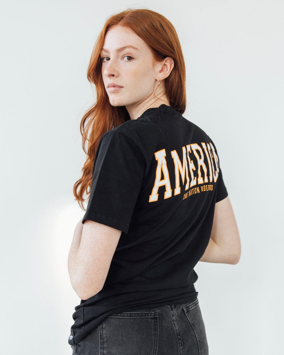 AMERICA T-Shirt [Gold/Black]