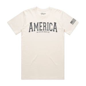 AMERICA<br>Classic Cotton Tee [Bone]