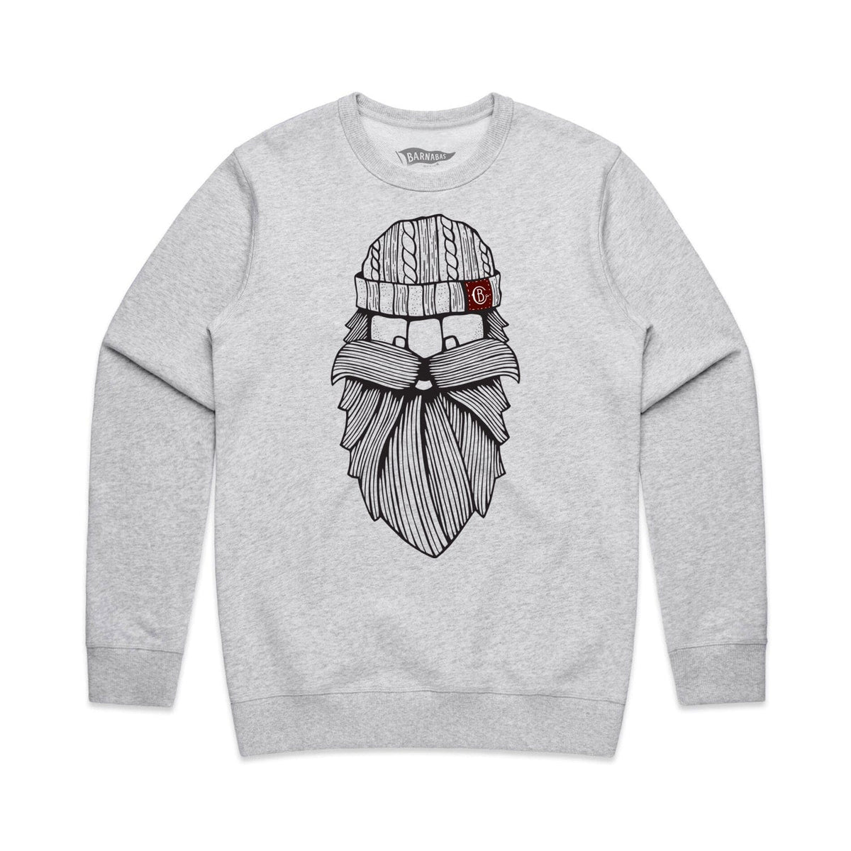 BEARD BEANIE - Unisex Crew Sweatshirt