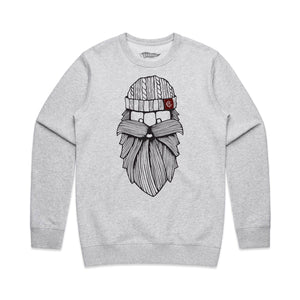 BEARD BEANIE - Unisex Crew Sweatshirt