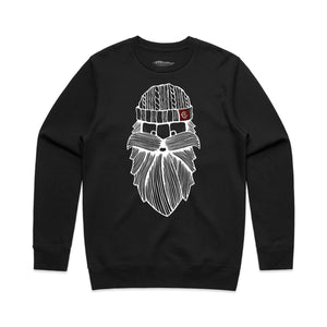 BEARD BEANIE - Unisex Crew Sweatshirt