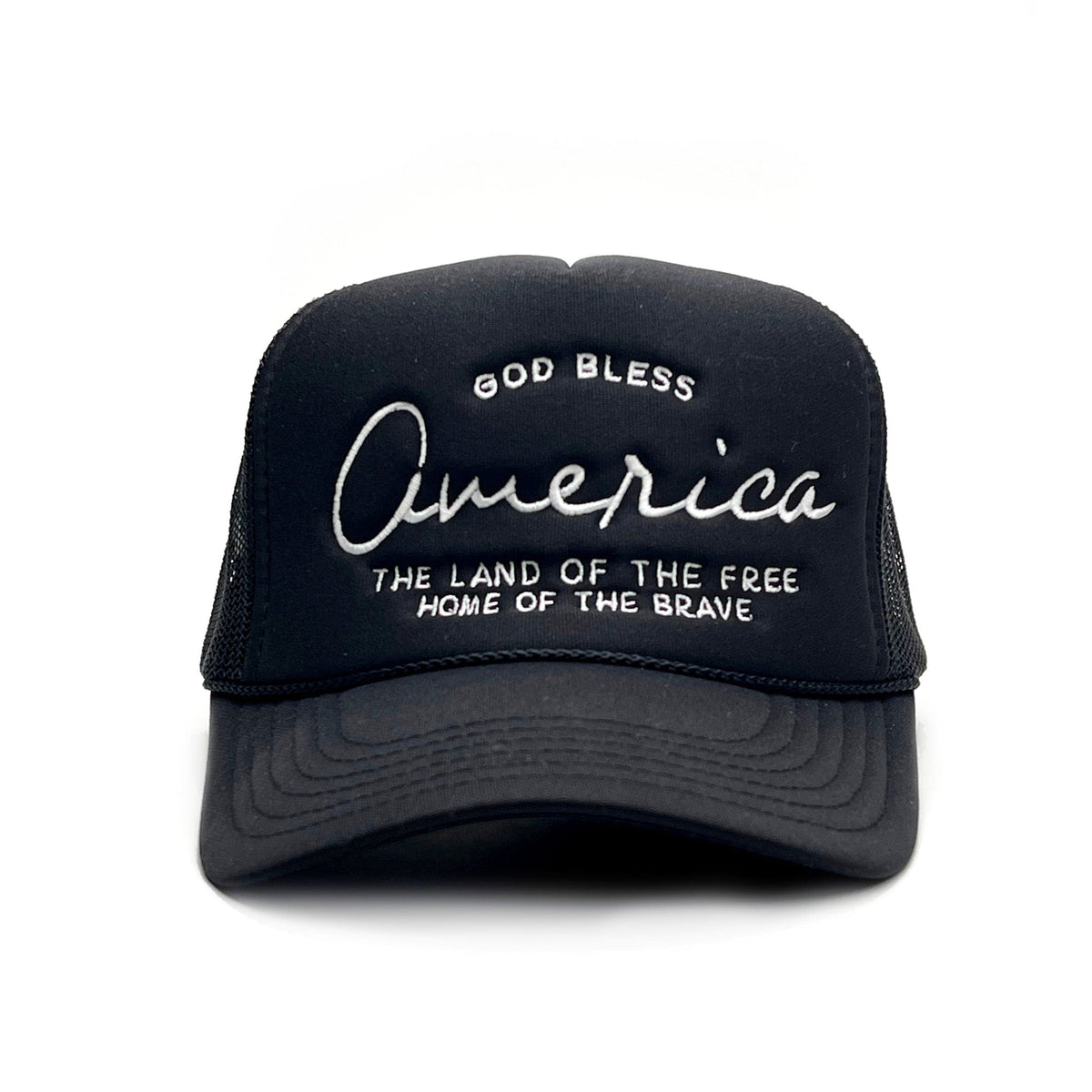 GOD BLESS Embroidered Trucker Hat