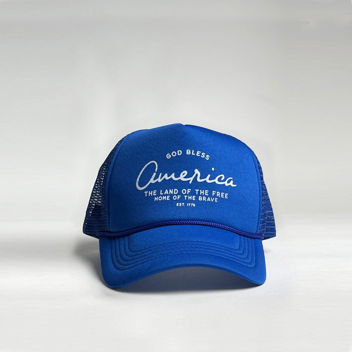 GOD BLESS Trucker Hat [Royal]