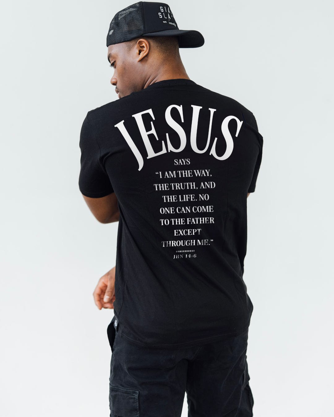 JESUS SAYS<br>Premium Cotton Tee - Black