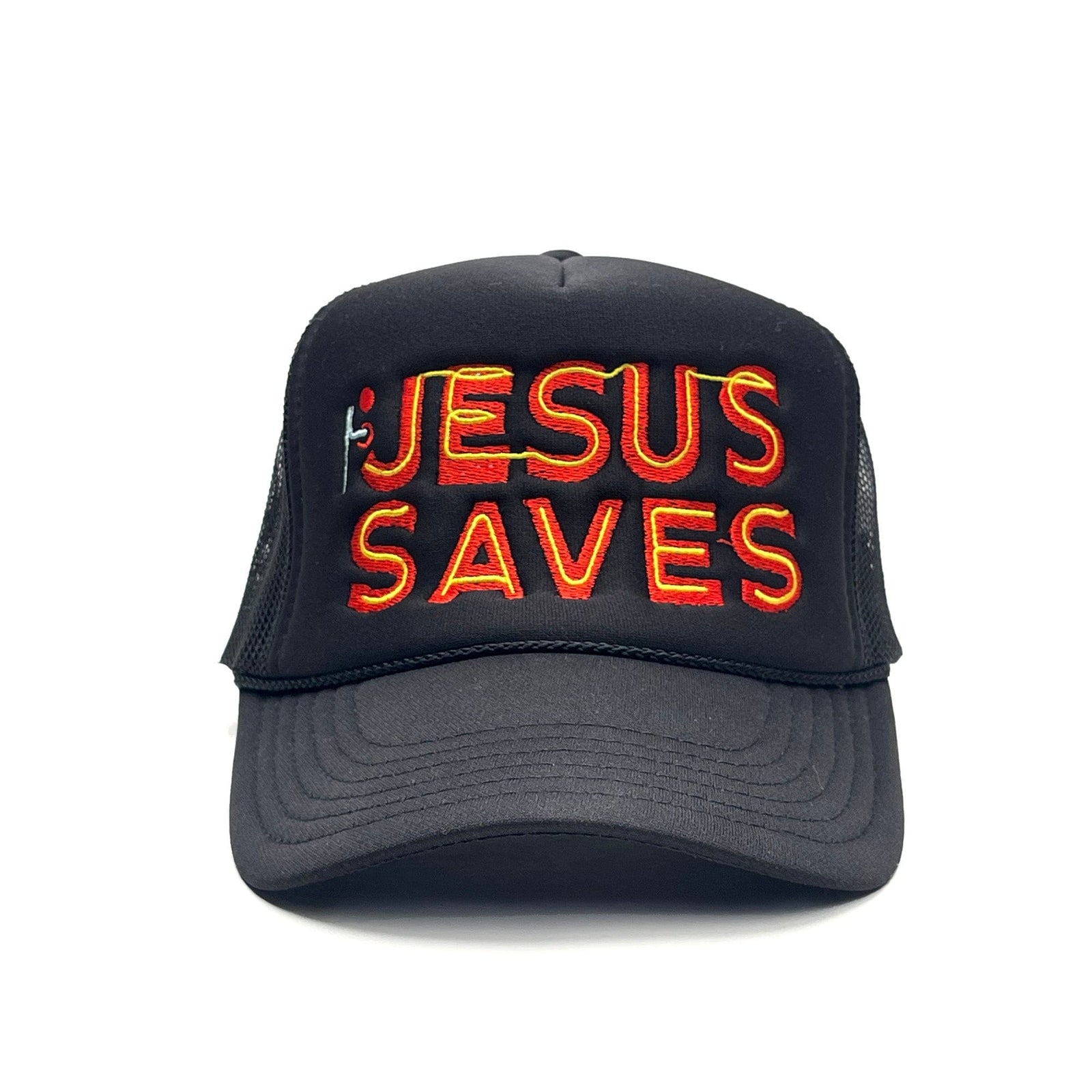 JESUS SAVES Embroidered Trucker Hat