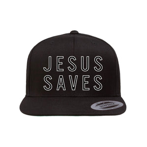 Jesus Saves 3D Embroidered<br>Flatbill Hat