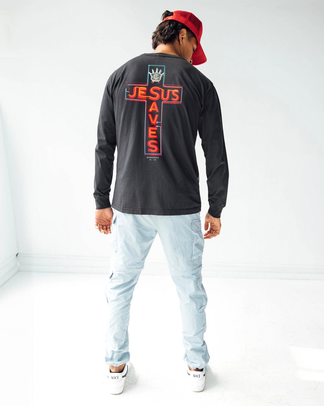 JESUS SAVES Long-Sleeve T-Shirt