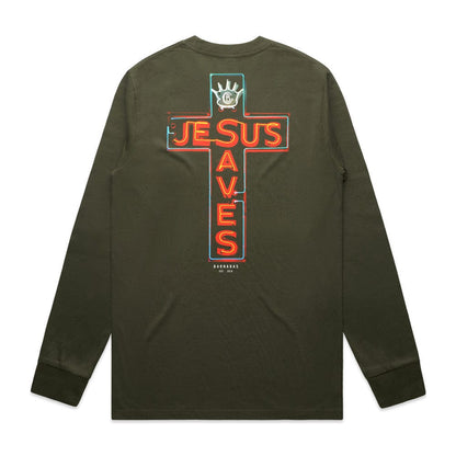 JESUS SAVES Long-Sleeve T-Shirt