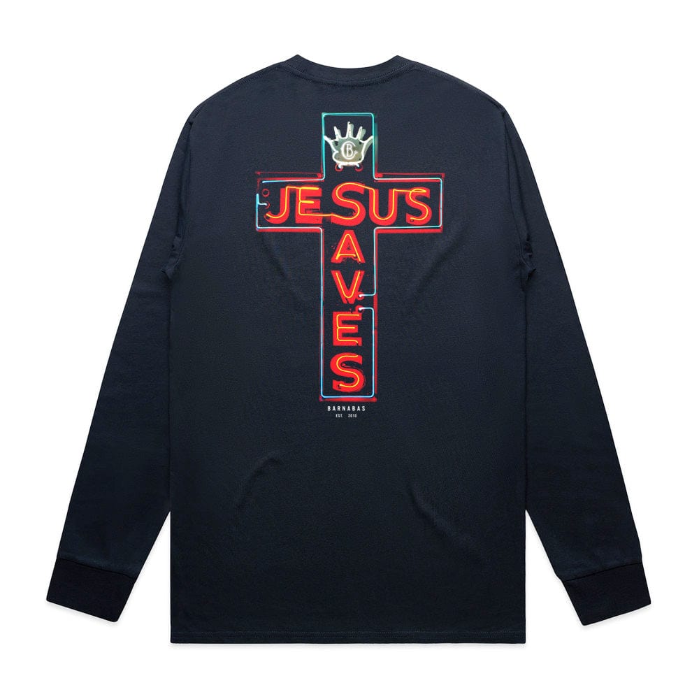 JESUS SAVES Long-Sleeve T-Shirt