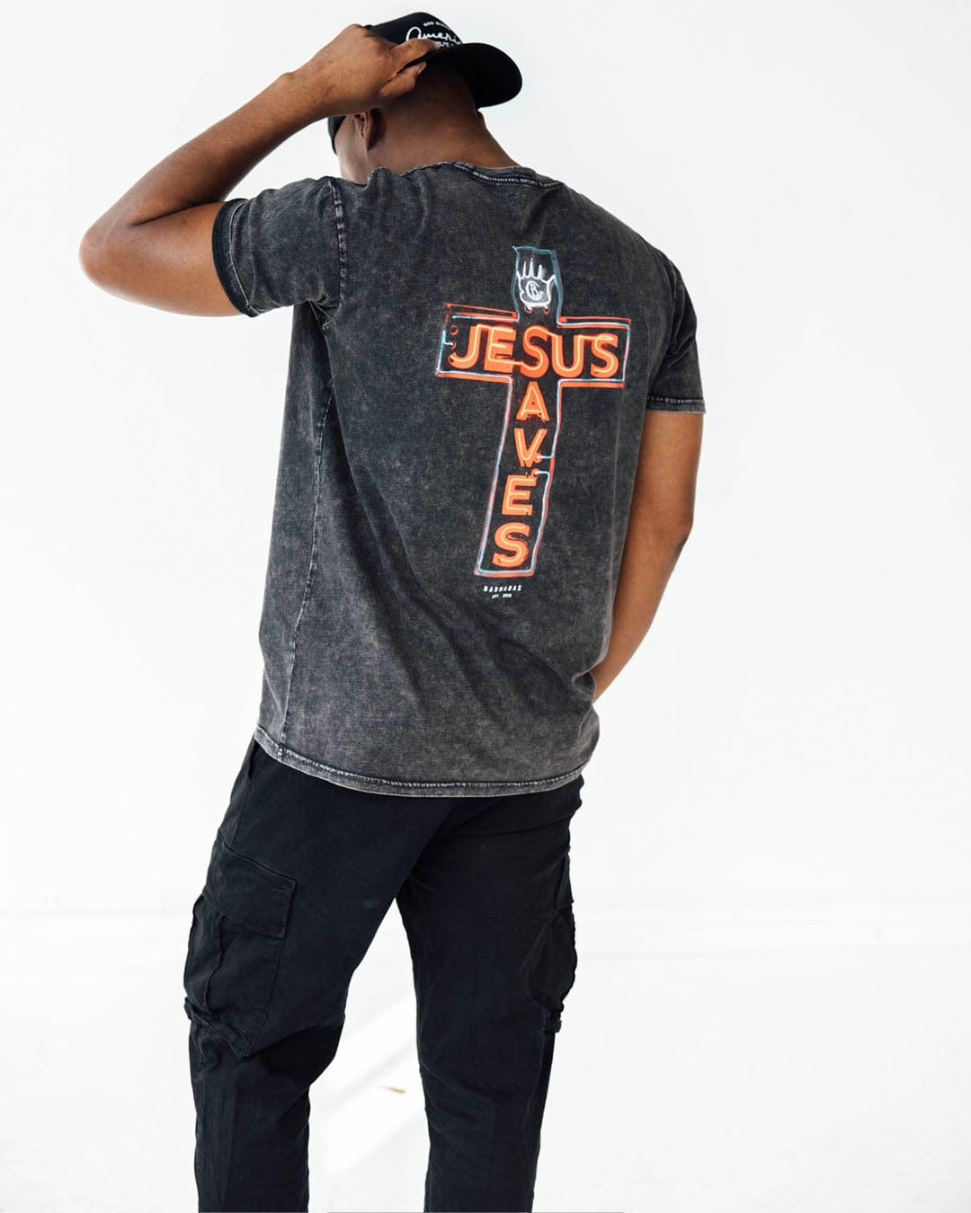 JESUS SAVES Vintage Wash Tee