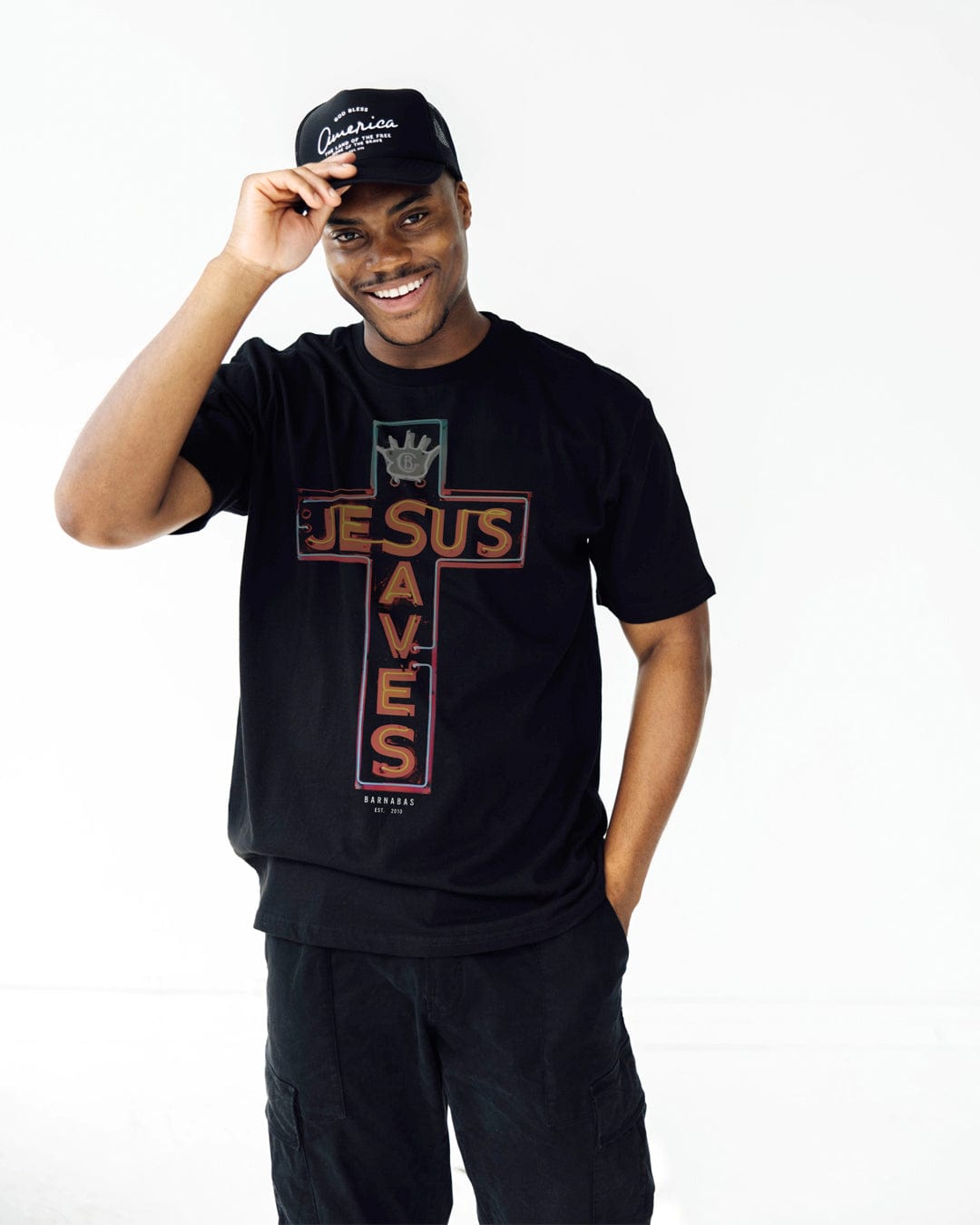 JESUS SAVES T-Shirt [Front Print Only]