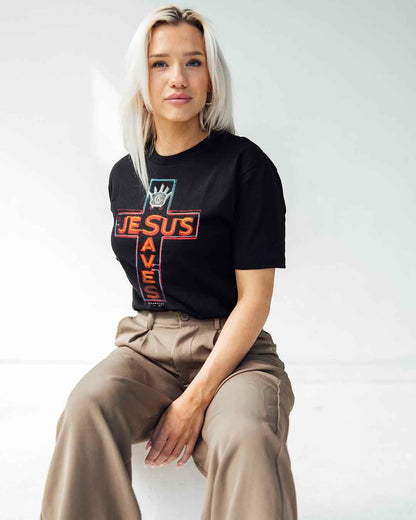 JESUS SAVES T-Shirt [Front Print Only]