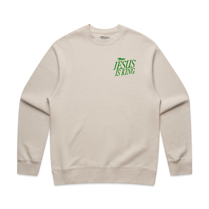 JESUS IS KING Sweatshirt [Sand]