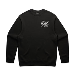 JESUS IS KING<br>Crew Sweatshirt [Black]