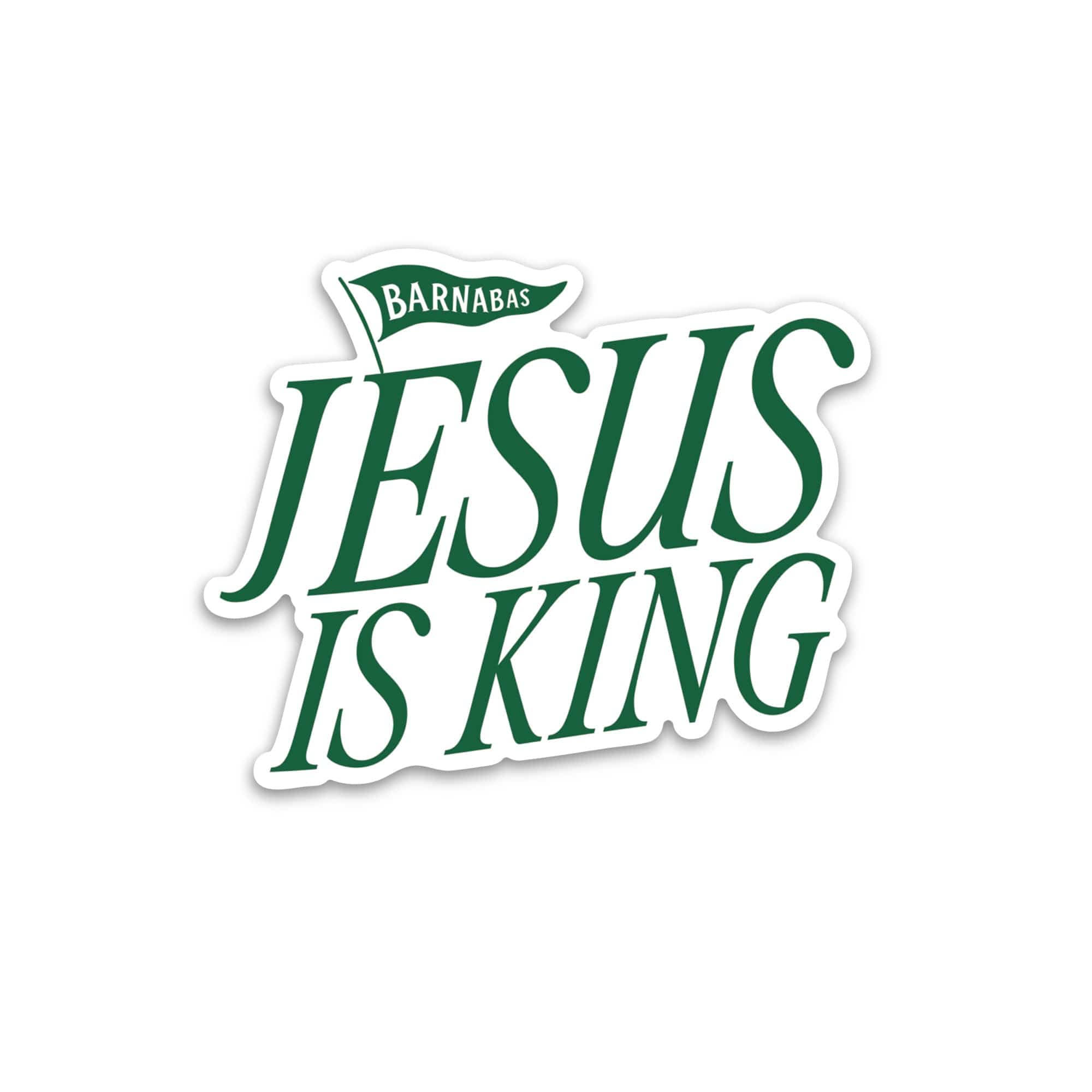 JESUS IS KING Sticker