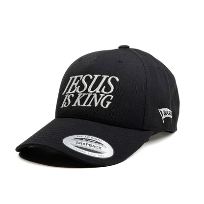 JESUS IS KING 3D Embroidered Curve Bill Hat