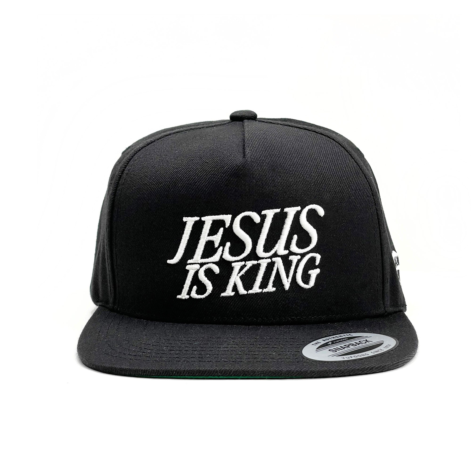 Jesus Is King 3D Embroidered<br>Flat Bill Hat