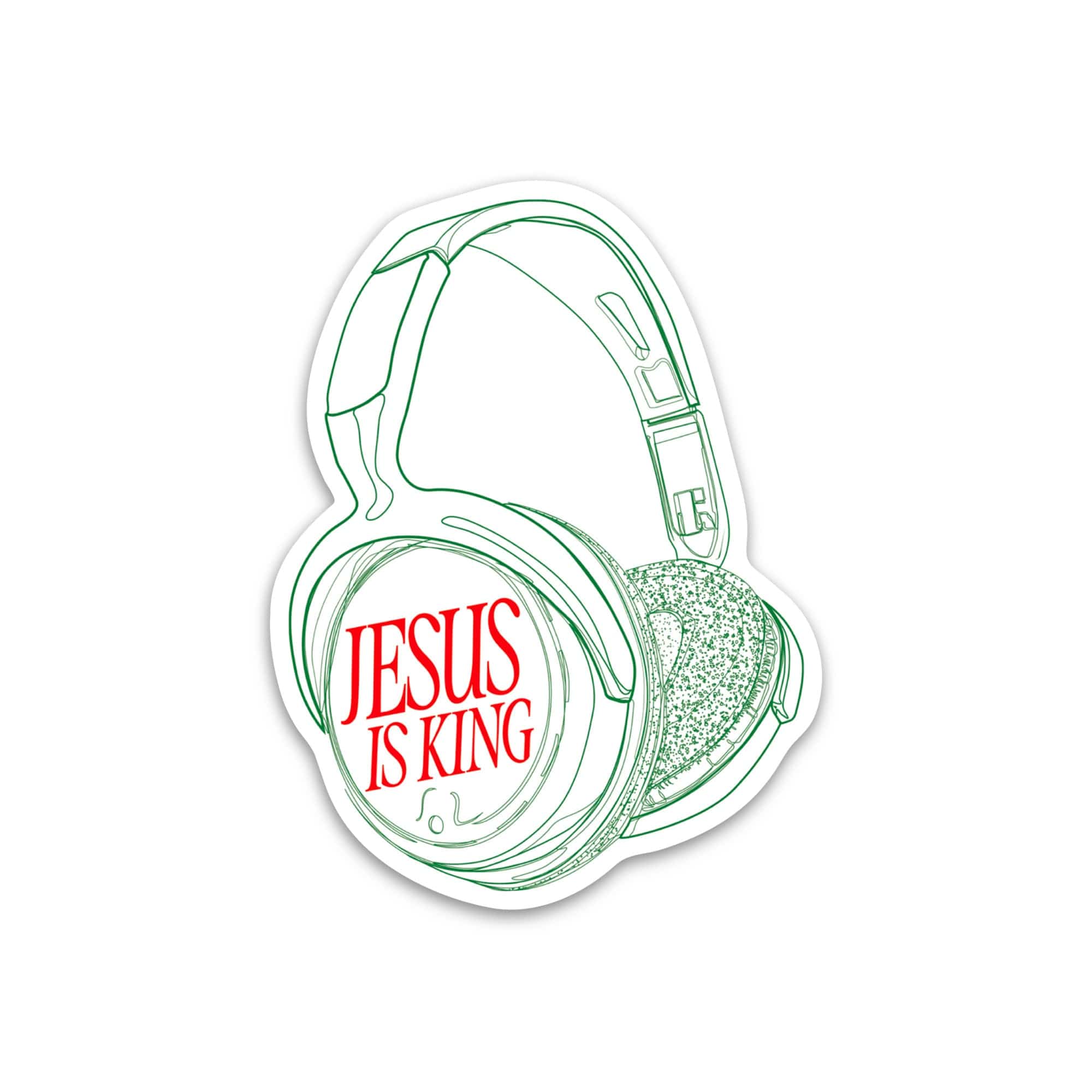 JESUS IS KING HEADSET Sticker