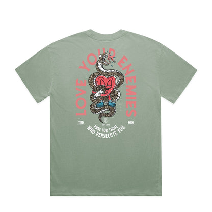 LOVE YOUR ENEMIES Garment Dyed Heavyweight T-Shirt