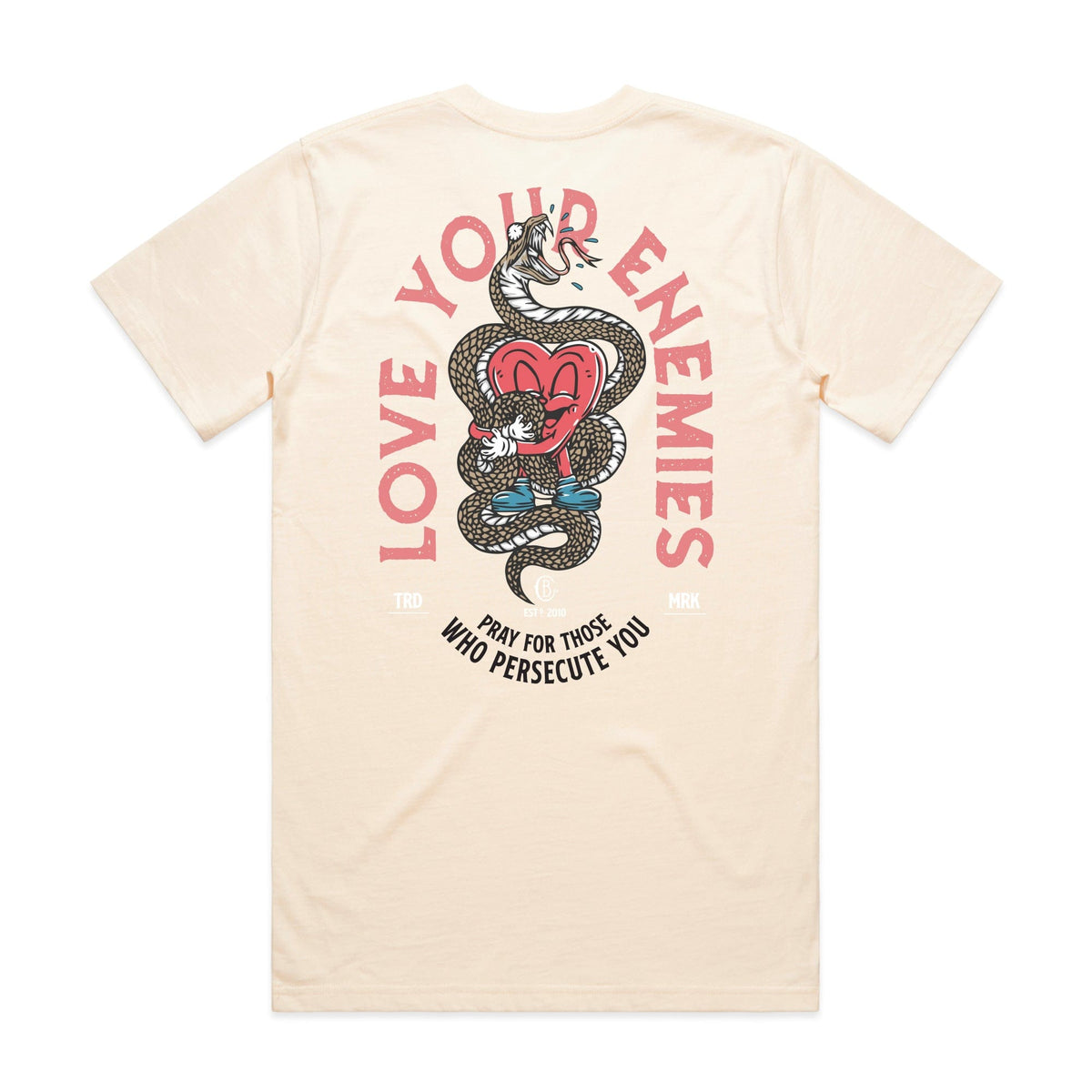 LOVE YOUR ENEMIES&lt;br&gt;Premium Classic Tee [Cream]