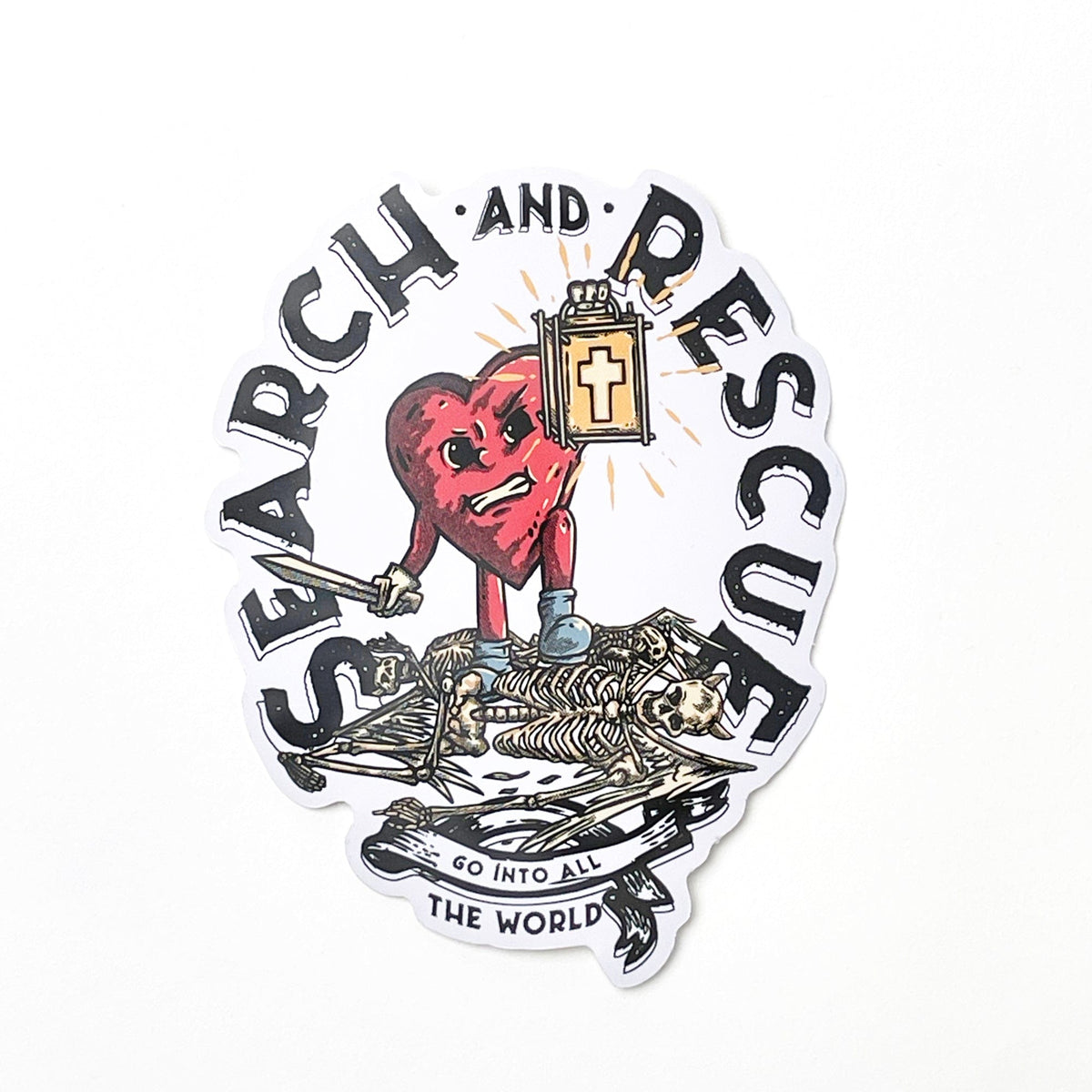 SEARCH &amp; RESCUE&lt;br&gt;Die Cut Sticker