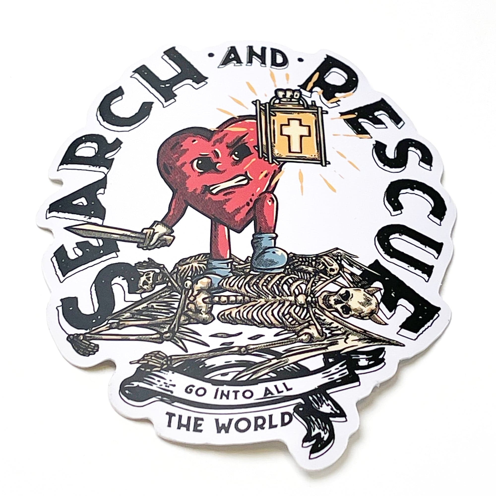 SEARCH & RESCUE<br>Die Cut Sticker