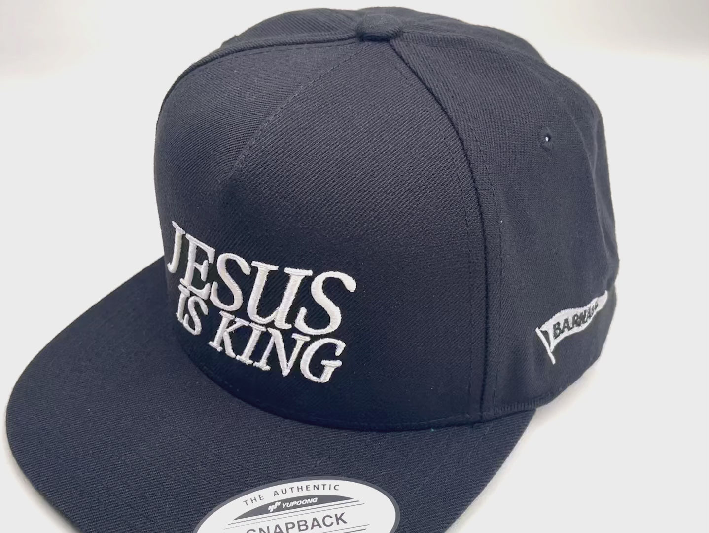 JESUS IS KING 3D Embroidered Flatbill Hat