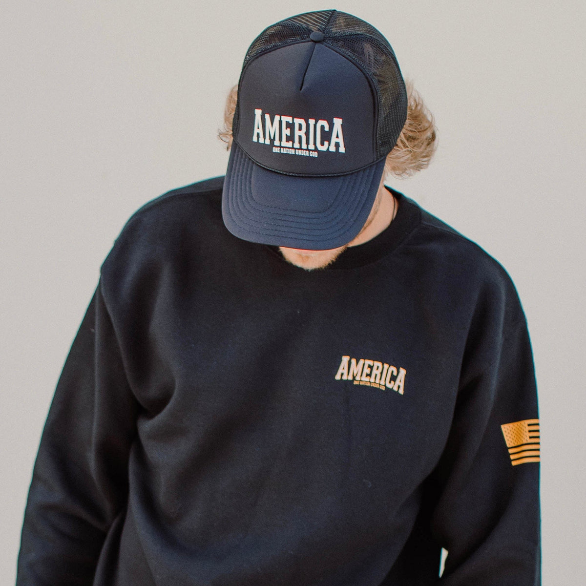 Barnabas: AmericaTrucker Mesh Hat - Barnabas Clothing Co.