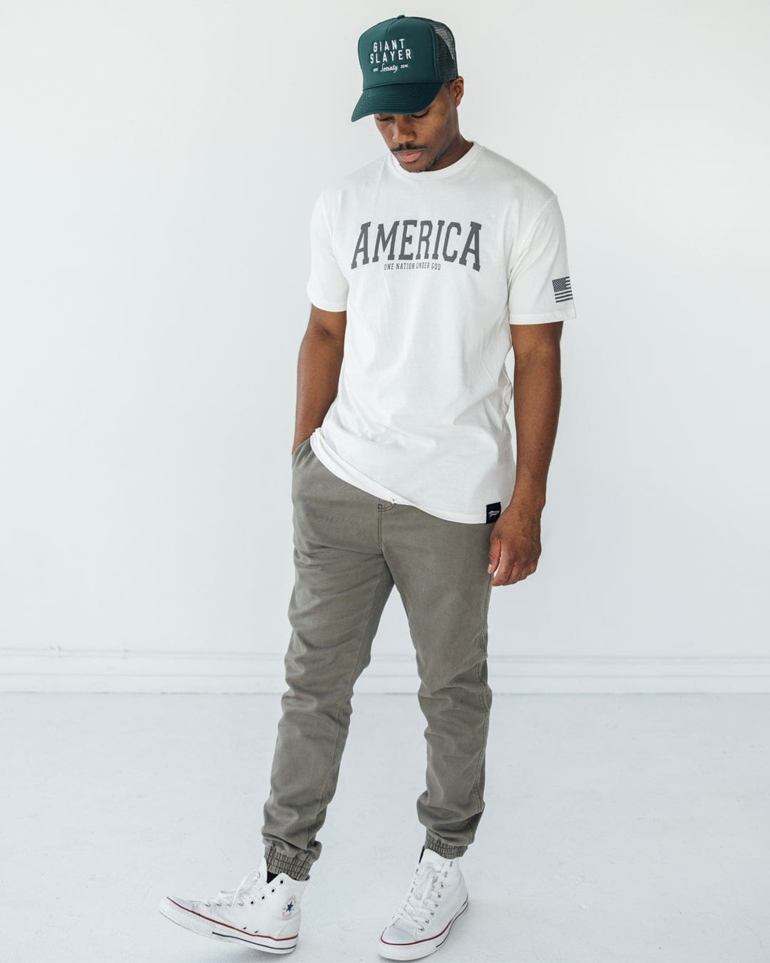 AMERICA T-Shirt [Bone]