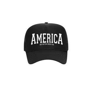 AMERICA<br>Trucker Mesh Hat [Black]