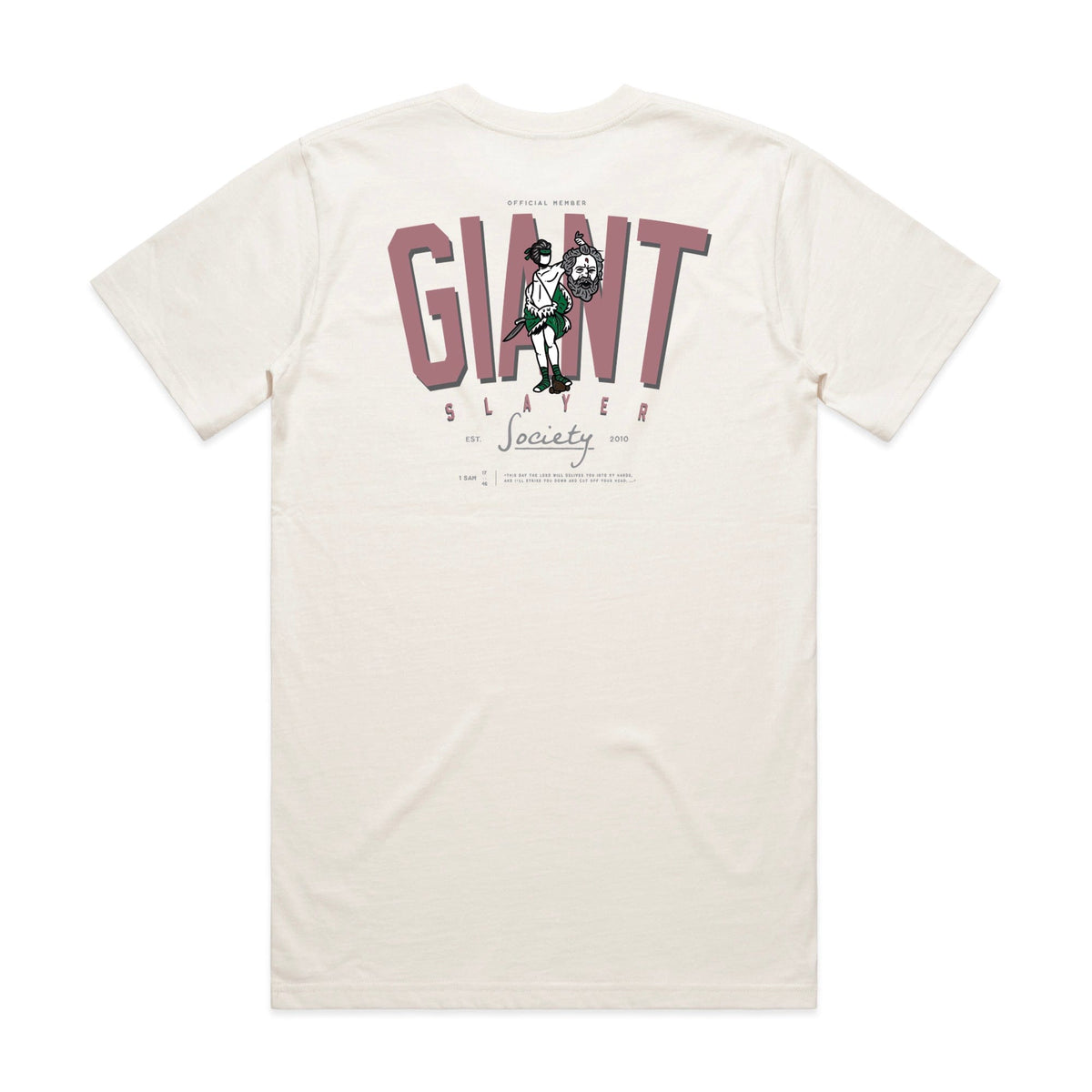 GIANT SLAYER SOCIETY Classic Cotton Tee [Bone]