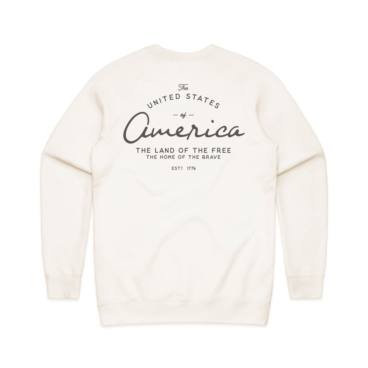 GOD BLESS Lightweight Terry Crew Sweatshirt