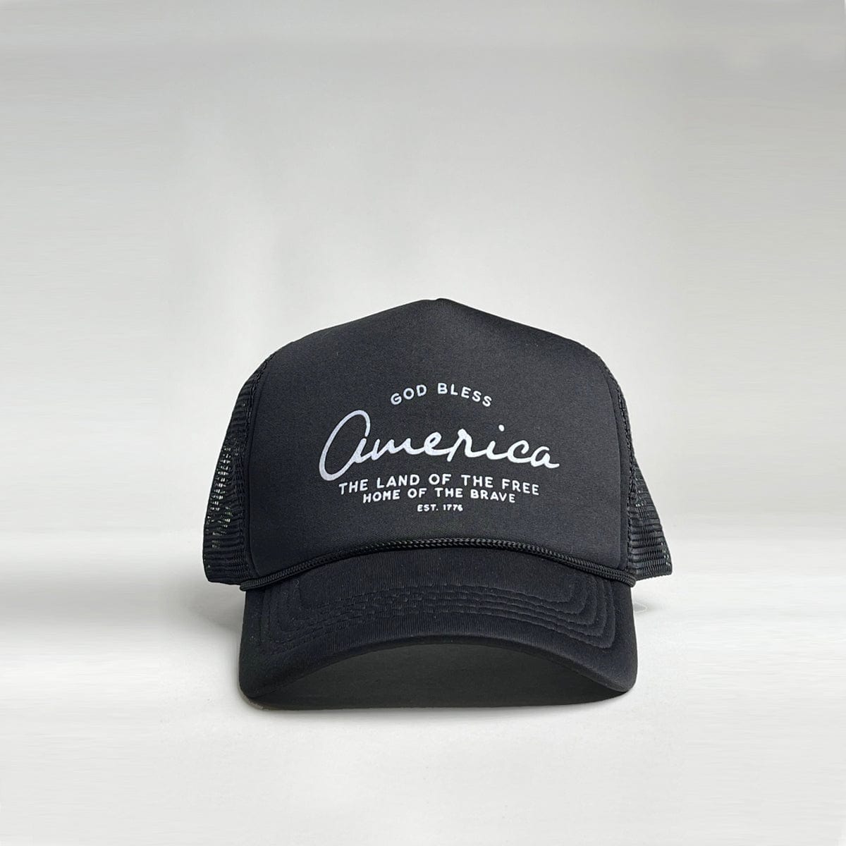 GOD BLESS Trucker Mesh Hat [Black]