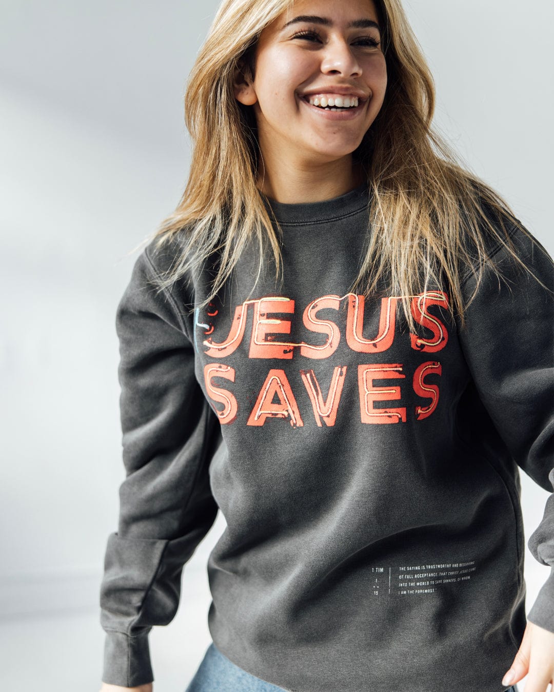 JESUS SAVES 2.0 Pigment Dyed Sweatshirt