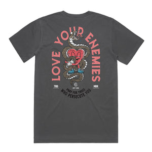 LOVE YOUR ENEMIES<br>Pigment Dyed Oversized Tee