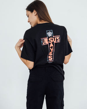 JESUS SAVES <br>Youth Classic Cotton Tee