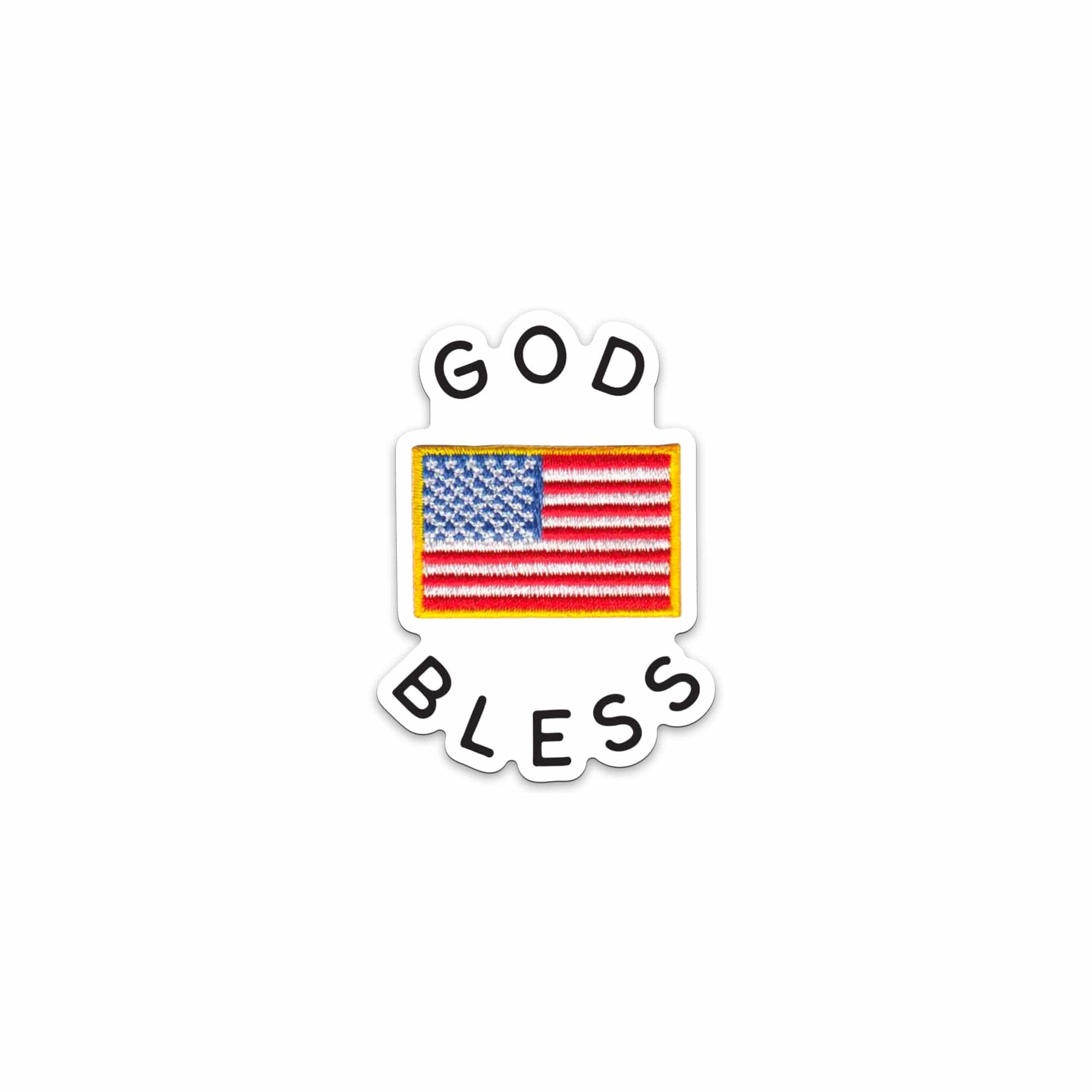 GOD BLESS [FLAG] Sticker